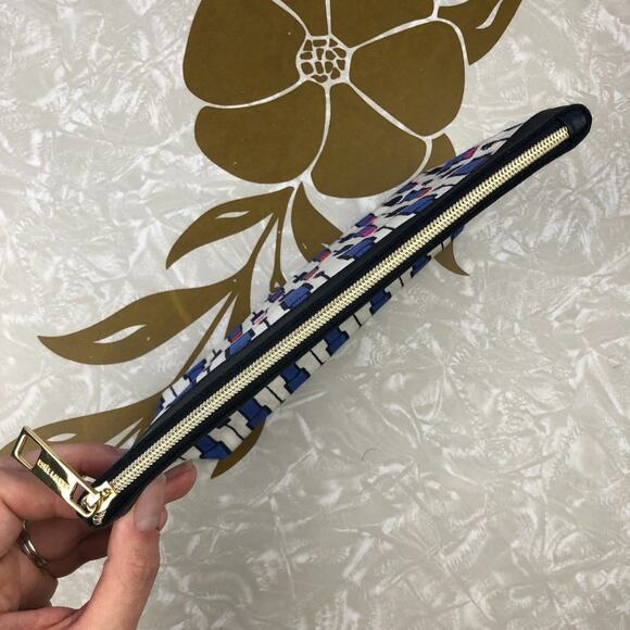 Estee Lauder Navy Blue Lipstick Kendra Dandy Zipper Make-Up Cosmetic Travel Bag - Picture 9 of 12